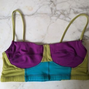 Onzie color block bikini top